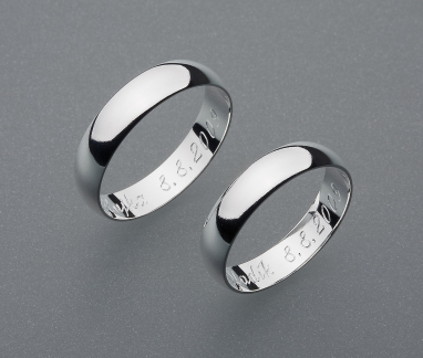 stříbrné snubní prsteny vzor Z1