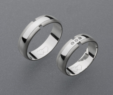 stříbrné snubní prsteny vzor Z11