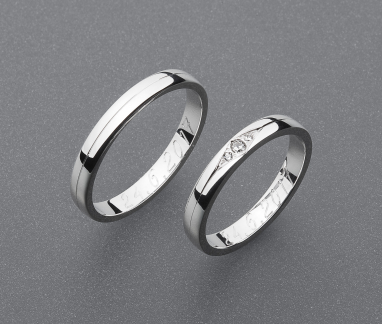 stříbrné snubní prsteny vzor Z68