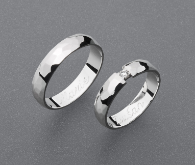 stříbrné snubní prsteny vzor Z73