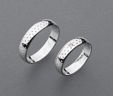 stříbrné snubní prsteny vzor Z80