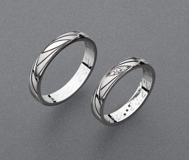 stříbrné snubní prsteny vzor Z85