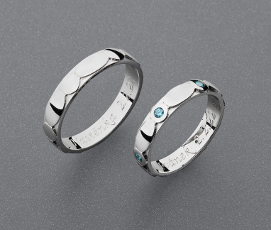 stříbrné snubní prsteny vzor Z108
