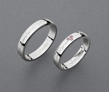 stříbrné snubní prsteny vzor Z111