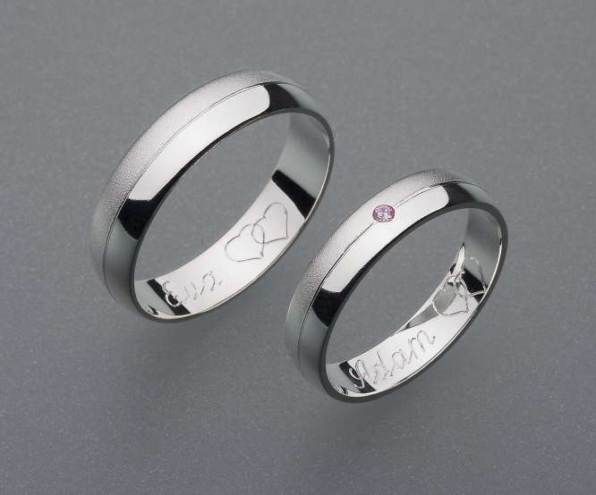 stříbrné snubní prsteny vzor Z2