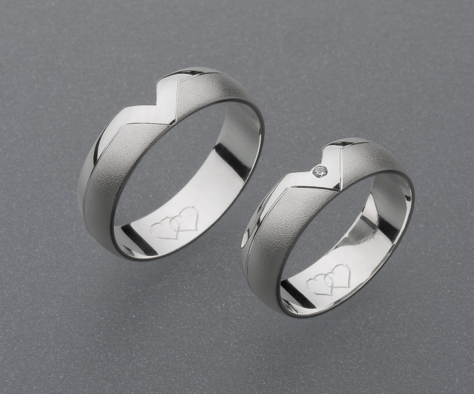 stříbrné snubní prsteny vzor Z10