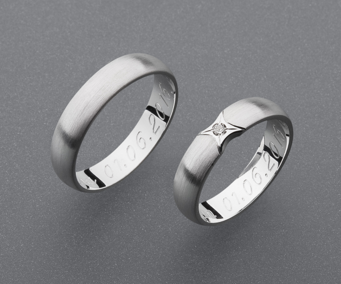 stříbrné snubní prsteny vzor Z60