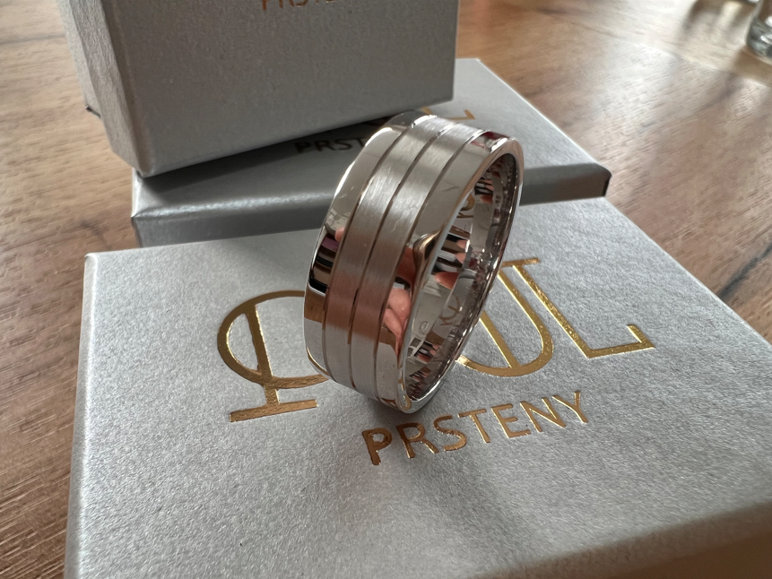 stříbrné snubní prsteny - šířka prstenu